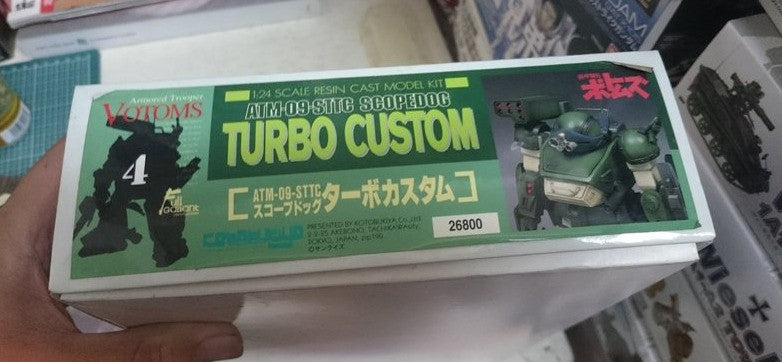 Kotobukiya 1/24 Votoms Armored Trooper 04 ATM-09-STTC Scopedog Turbo Custom Cold Cast Model Kit Figure