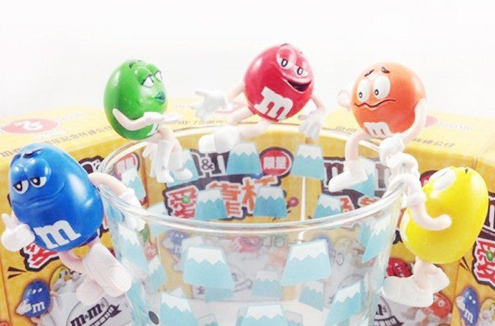 M&M's M&M 75th Anniversary Taiwan Limited 5 Mascot Cup Edge Trading Figure Set