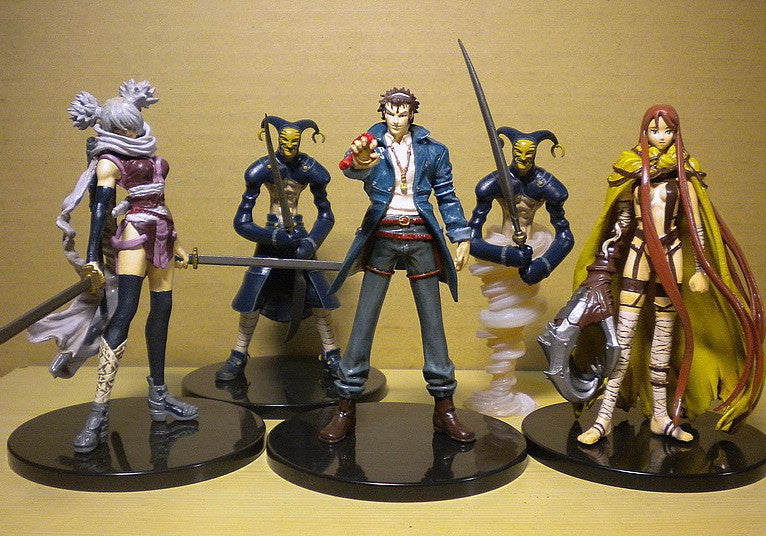 Yamato Movic Blade of the Phantom Master Shin Angyo Onshi 5 Trading Figure Set Used - Lavits Figure
- 1