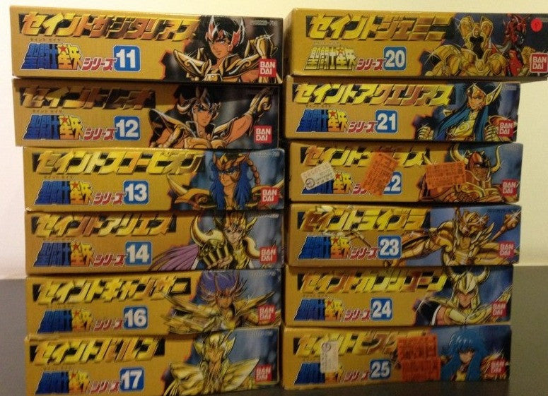 Bandai Saint Seiya 12 Gold Zodiac Sign Plastic Model Kit Figure Set