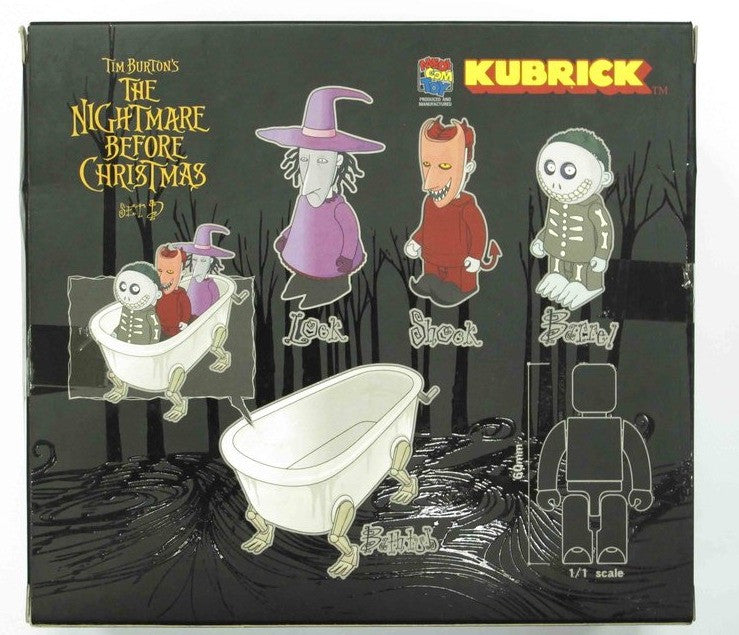 Medicom Toy Kubrick 100% Tim Burton The Nightmare Before Christmas Lock Shock Barrel Figure Set - Lavits Figure
- 2