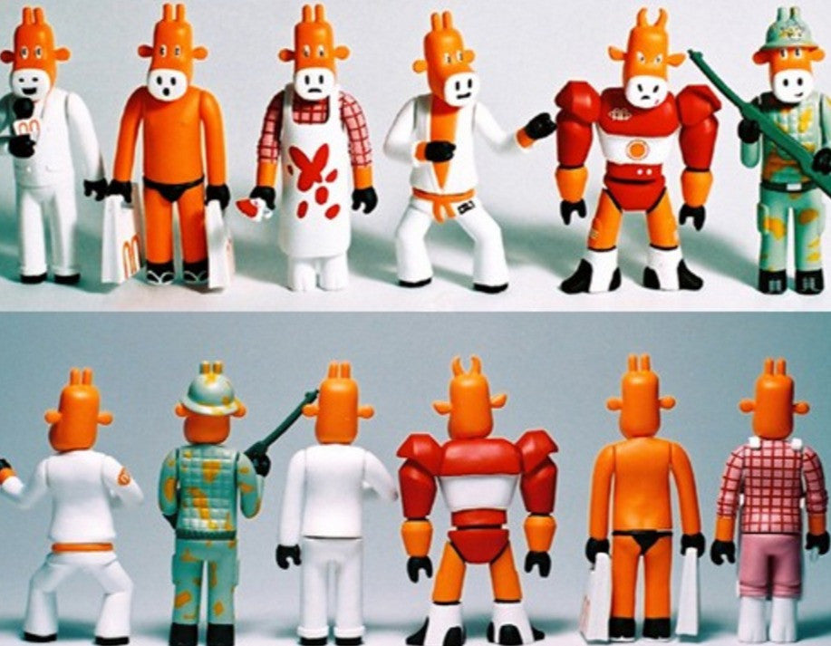 Sony Creative Products 2002 Kuntzel Deygas Winney Everybody 6 3.5" Vinyl Figure Set Used - Lavits Figure
- 2