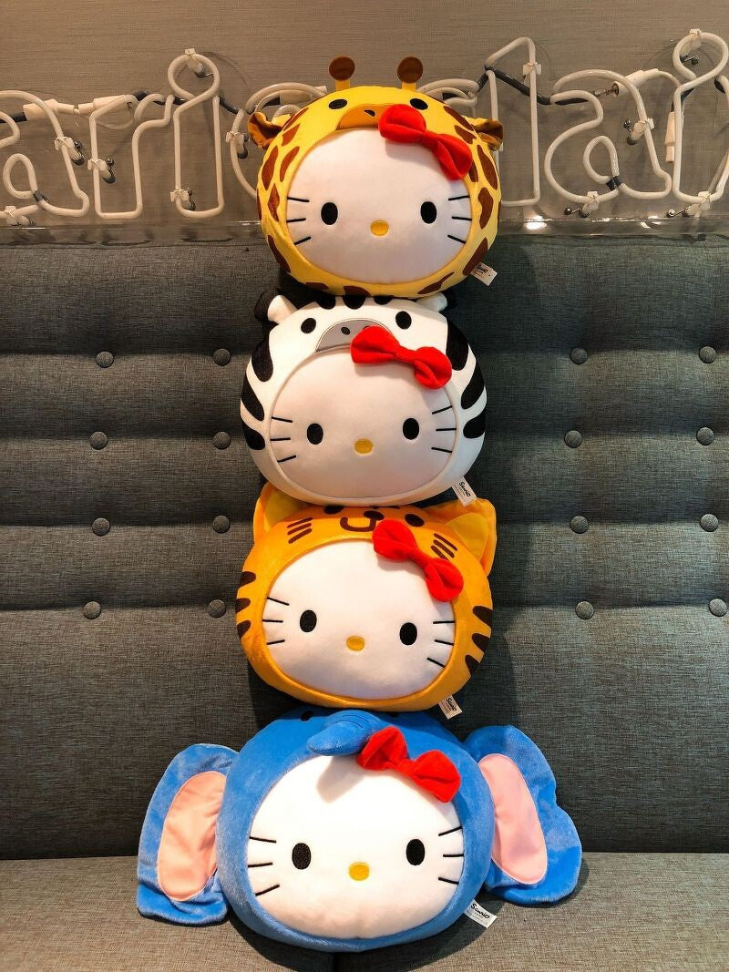 Mcdonalds 2018 Sanrio Hello Kitty Jungle 4 10" Plush Doll Figure Set