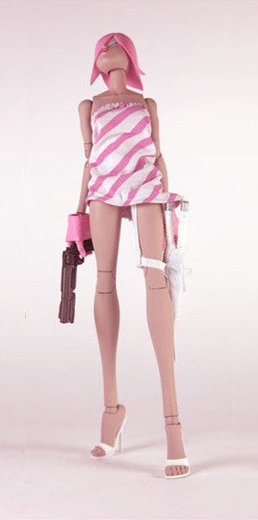ThreeA 3AA Toys 2011 1/6 12" Ashley Wood Tomorrow Queen Lolli Pink Ver Vinyl Action Figure - Lavits Figure