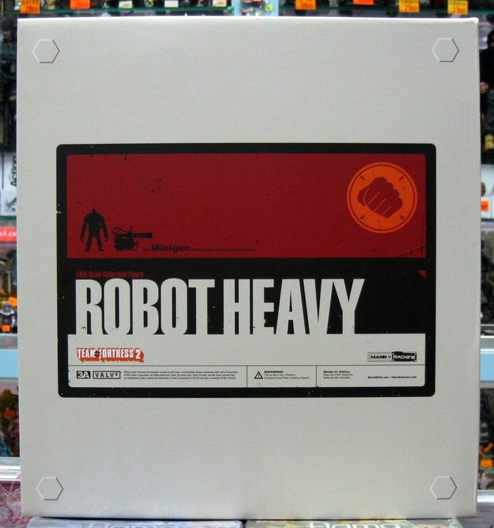 ThreeA 3A Toys Ashley Wood Team Fortress Mann vs Machine Robot Heavy Red Ver Vinyl Figure - Lavits Figure
- 2