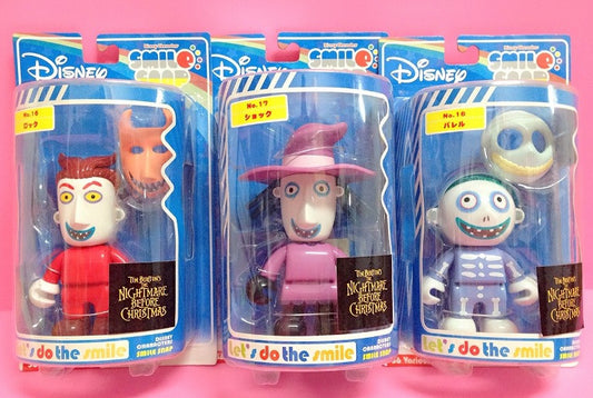 Sega Disney Characters Fun Fan Amuse Smile Saap No 16 17 18 Nightmare Before Christmas 3 Figure Set - Lavits Figure