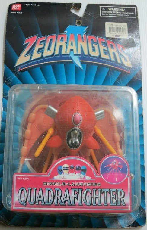 Bandai 1996 Power Rangers Zeo Ohranger Missle Launching Quadrafighter 5" Trading Action Figure - Lavits Figure