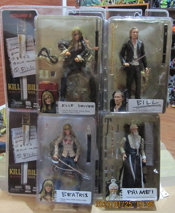 Reel Toys Neca Kill Bill Volume Vol 1& 2 10 7" Figure Set - Lavits Figure
- 2