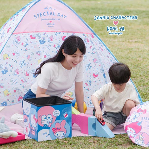 Sanrio Characters Party Time Taiwan Hong Ya Hamburgers Limited Quickly Open Portable Tent Type B