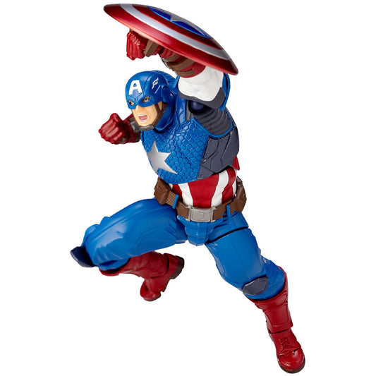 Kaiyodo Revoltech Amazing Yamaguchi 007 Marvel Captain America Action Figure