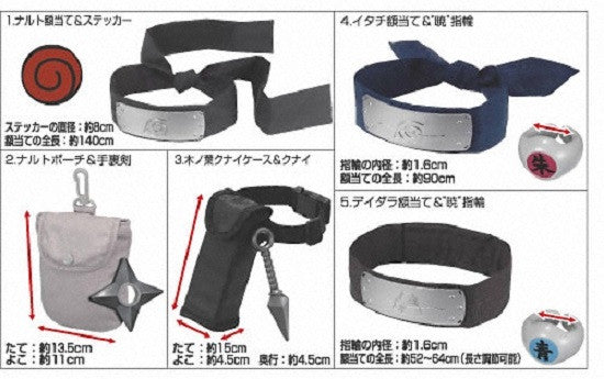 Bandai Naruto Shippuden Proof of Shinobu Testimony Item Shuriken Headband Ring - Lavits Figure
- 1