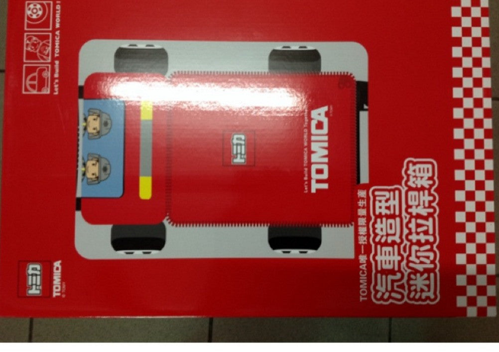 Tomica Taiwan Hi-Life Limited 14"x6"x6" Fire Engines Board Chassis For Kids Roller Baggage Travel Bag Trunk - Lavits Figure
- 2