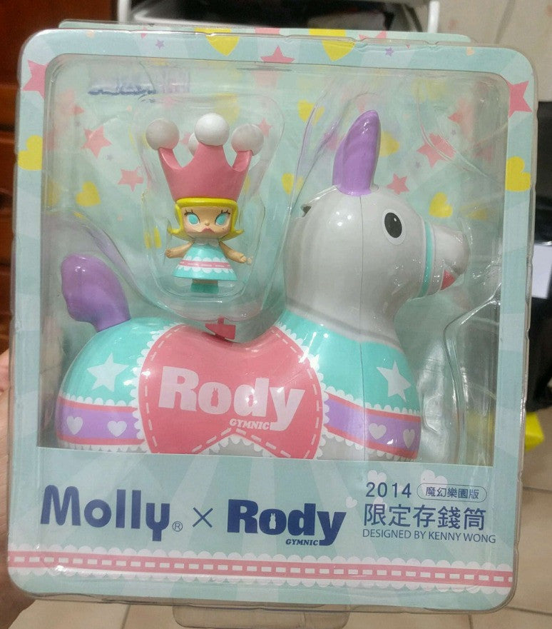 Kenny's Work 2014 Kenny Wong Molly x Rody Taiwan Family Mart Limited Magic Paradise White Ver 7" Coin Bank Figure - Lavits Figure
