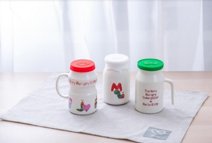 Sanrio Hello Kitty x The Very Hungry Caterpillar Taiwan Watsons Limited 350ml Ceramics Cup Type B