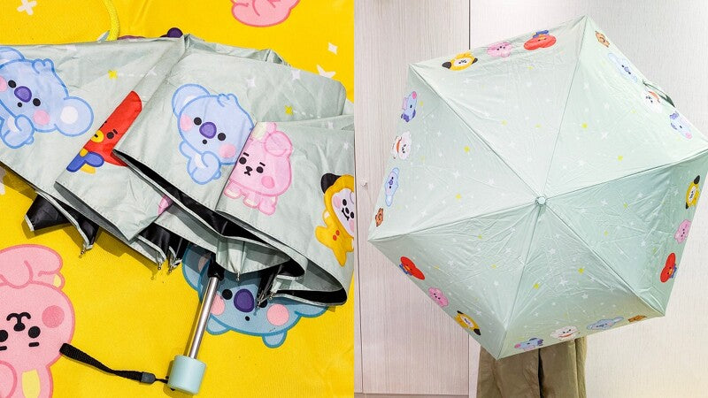 BTS BT21 Taiwan Cosmed Limited Folding Umbrella