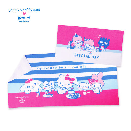 Sanrio Characters Party Time Taiwan Hong Ya Hamburgers Limited 120 x 60cm & 60 x 30cm Towel Set
