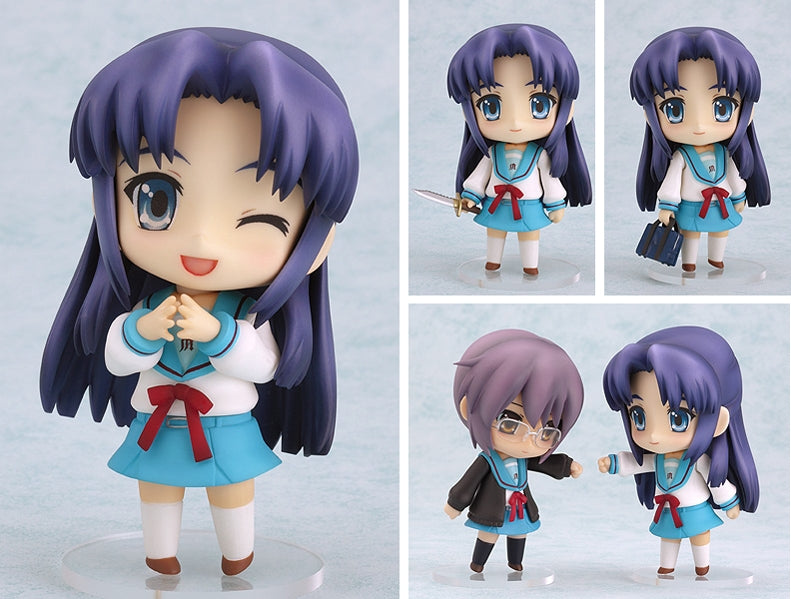 Good Smile Nendoroid #044 The Melancholy of Haruhi Suzumiya Ryoko Asakura and Extra Parts Set Action Figure