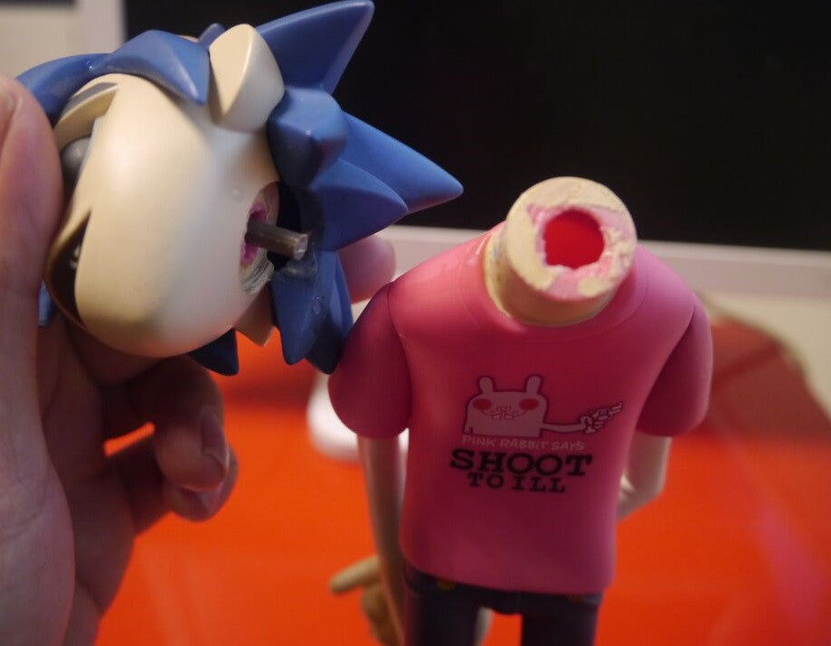 Kidrobot Jamie Hewlett Gorillaz 2D Murdoc Noodle Russell Red & Black Edition 8 Vinyl Figure Set - Lavits Figure
 - 2