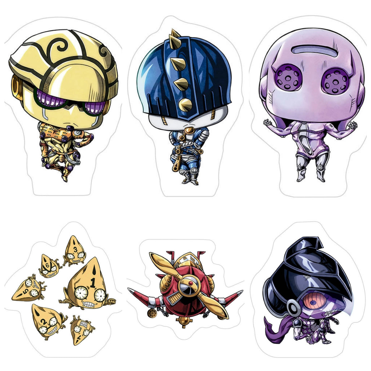 Bandai JoJo's Bizarre Adventure Stand x Stand Gashapon 03 6 Collection Figure Set