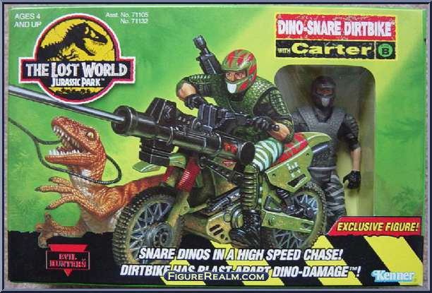 Kenner The Lost World Jurassic Park Dino-Snare Dirtbike Carter Action Figure - Lavits Figure