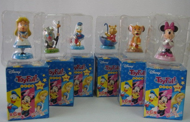 Disney Toyfull Vol 2 Mini Bobble Head 6 Trading Collection Figure Set - Lavits Figure