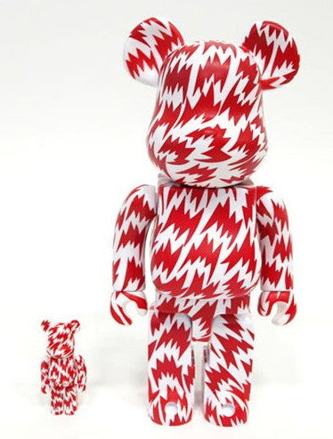 Medicom Toy 2008 Be@rbrick 400% Eley Kishimoto White & Red Ver 11" Vinyl Collection Figure - Lavits Figure