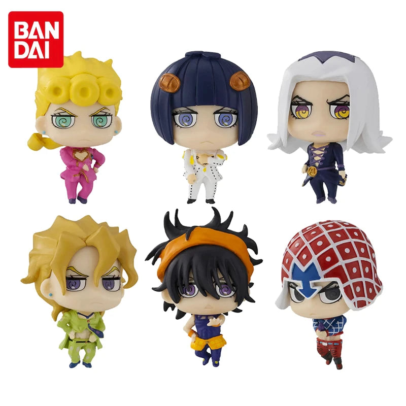Bandai JoJo's Bizarre Adventure SD Gashapon 01 6 Collection Figure Set