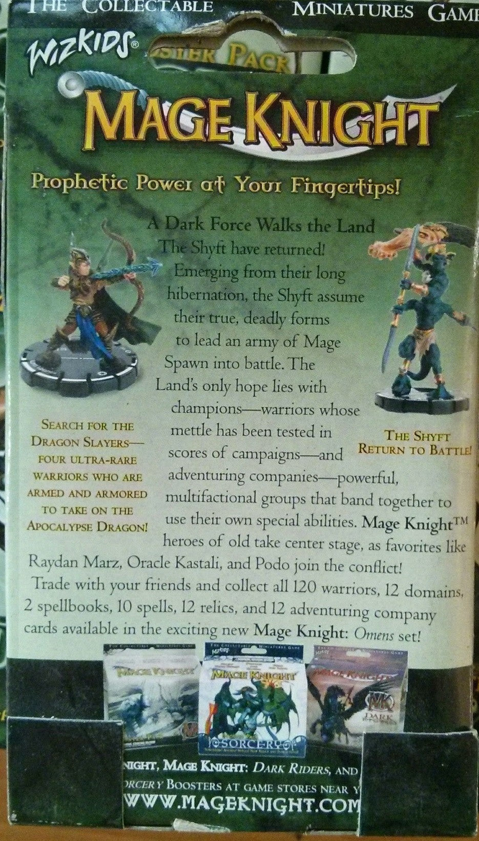 Wizkids Mage Knight MK Miniatures Figure Omens Booster Pack 12 Sealed Box Set - Lavits Figure
- 2