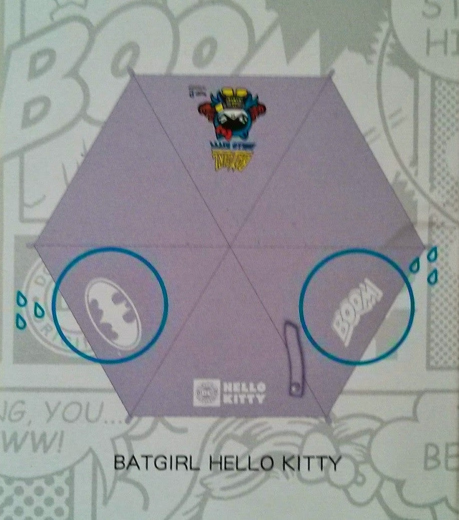 Sanrio Hello Kitty x Dc Comics Batgirl Water Color Changed Umbrella - Lavits Figure
- 2