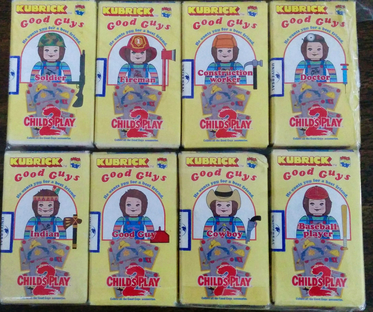 Medicom Toys Kubrick 100% Childs Play 2 Good Guys 8 Action Figure Set - Lavits Figure
- 1