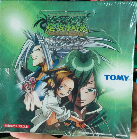 Tomy Shaman King Card Game Cho Senjiryakketsu Dowsing Of The  Flash Unopened Box - Lavits Figure