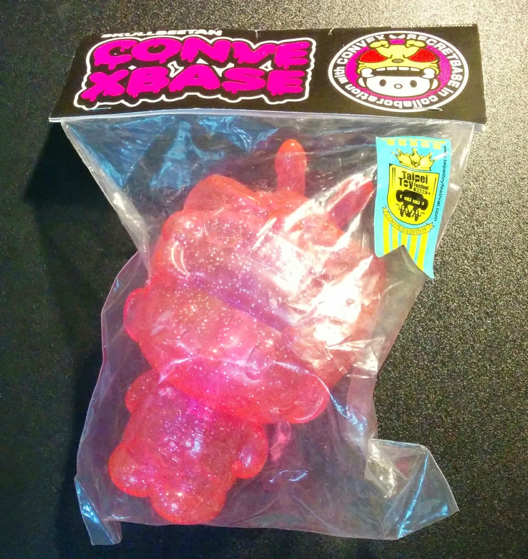 Secret Base 2009 Convex Skullbeetan Clear Pink Ver 5" Vinyl Figure - Lavits Figure