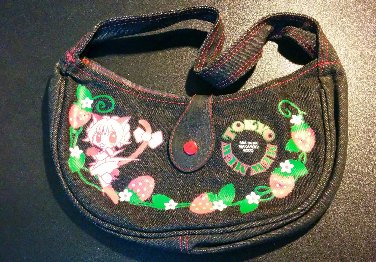 Nakayosi 2000 Tokyo Mew Mew 10" Mini Denim Tote Bag - Lavits Figure