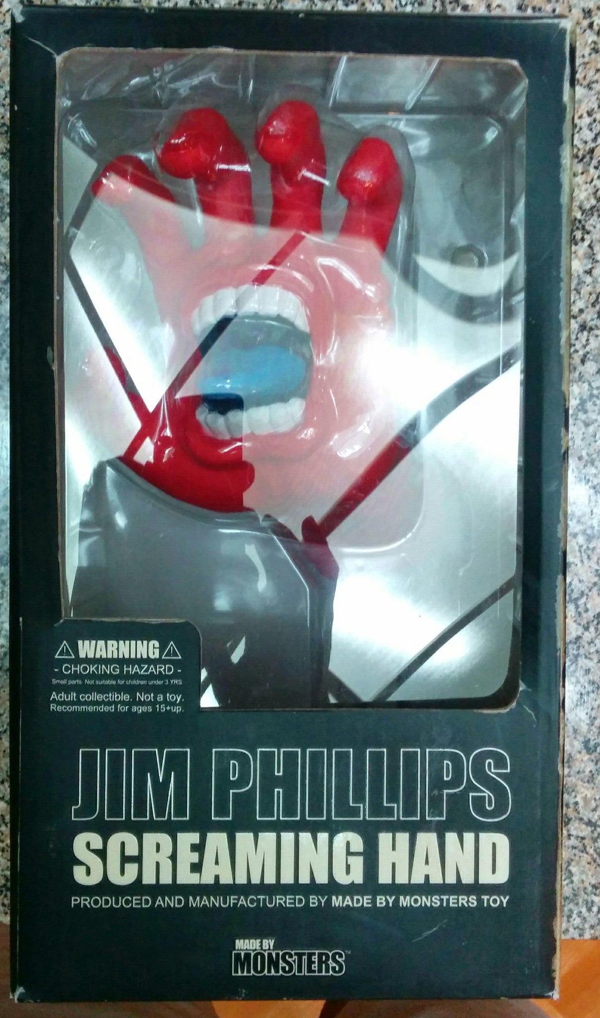 Made by Monsters 2007 Jim Phillips The Screaming Hand Devil Red 10" Vinyl Figure - Lavits Figure
 - 2
