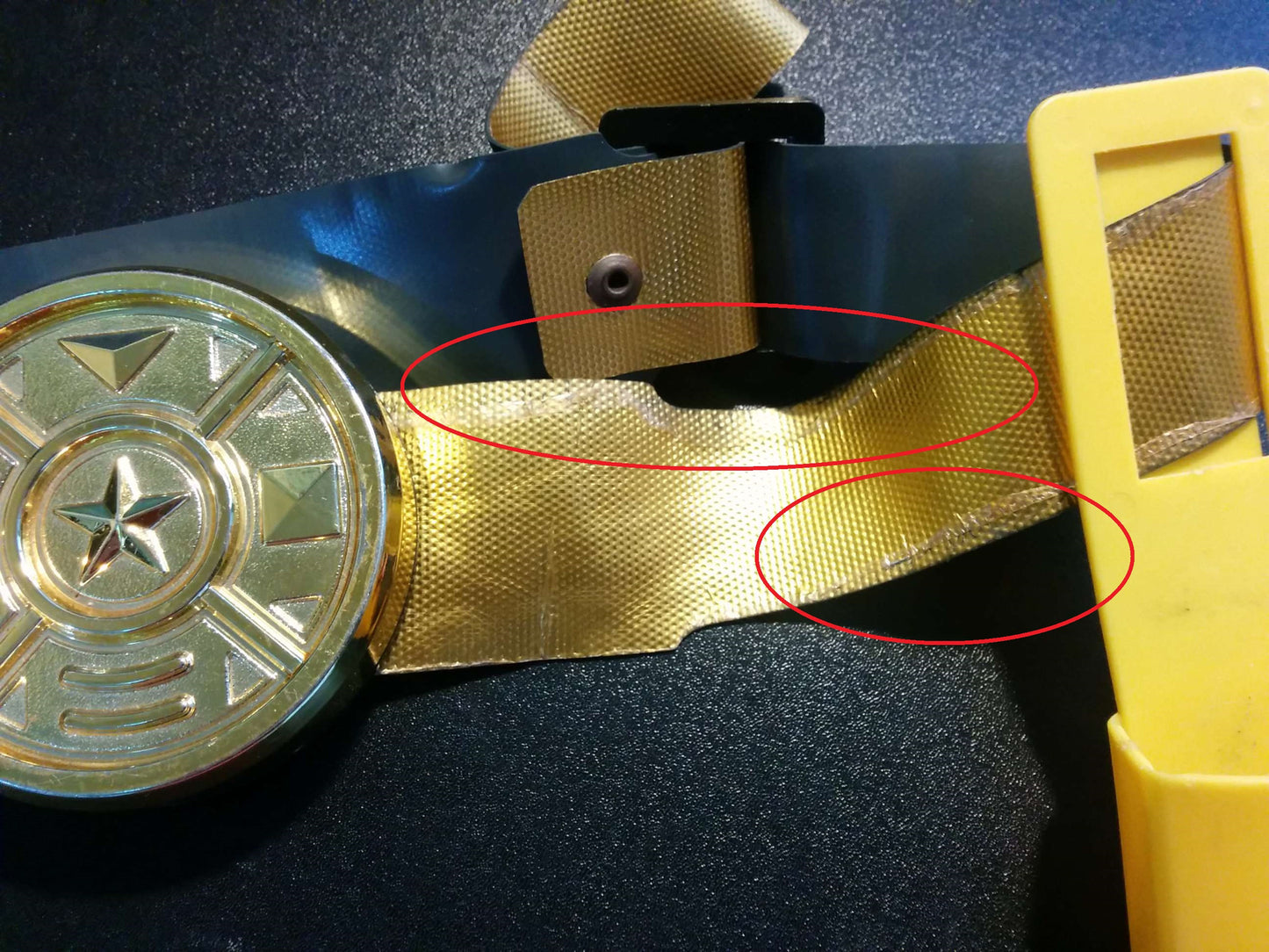 Bandai Power Rangers Zeo Ohranger 28" Gold Shinning Belt Cosplay Used - Lavits Figure
 - 3