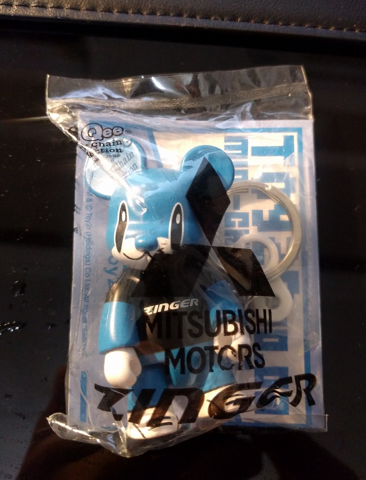 Toy2R 2005 Qee Key Chain Collection Mitsubishi Motors Zinger Blue Bear Ver 2.5" Vinyl Figure - Lavits Figure