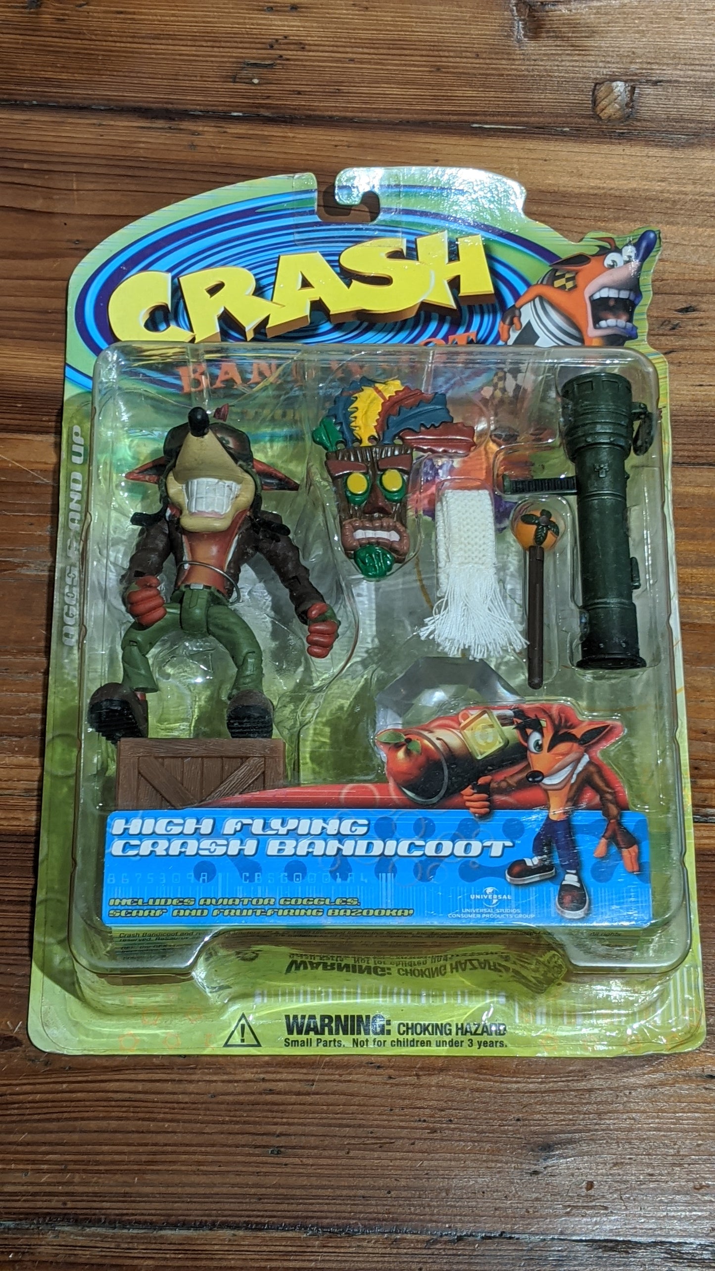 Resaurus 1999 Crash Bandicoot Action Series 2 High Flying Crash Bandicoot Figure