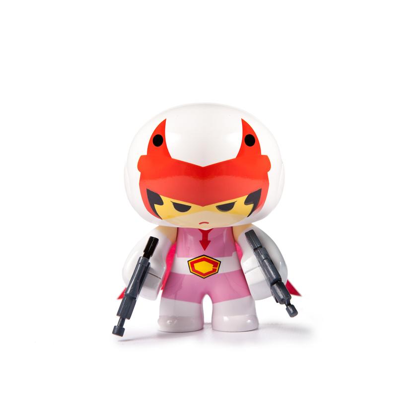 Rotobox Kuso Vinyl MiniCel Science Ninja Team Gatchaman Pink ver 4" Vinyl Figure