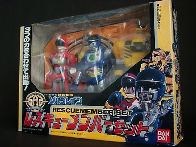 Bandai 1991 Super Rescue Solbrain Metal Heroes 3 Member Figure Set - Lavits Figure
- 2