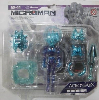 Takara Microman Micro Acroyear X Action Series AX-14 AcroBiom Action Figure - Lavits Figure