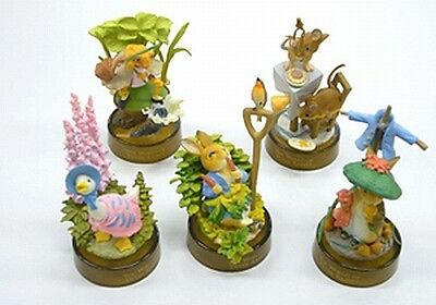 Kaiyodo The World Of Peter Rabbit Bottle Cap 5 Trading Figure Set