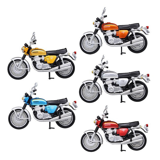 Takara Tomy 1/32 Gashapon Honda Dream CB750 Four Scooter Motorbike 5 Collection Figure Set