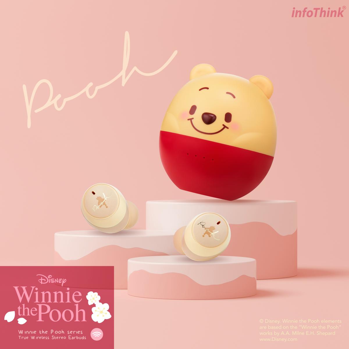 InfoThink x Disney Chubby True Wireless Stereo Earbuds Winnie The Pooh Series Winnie ver