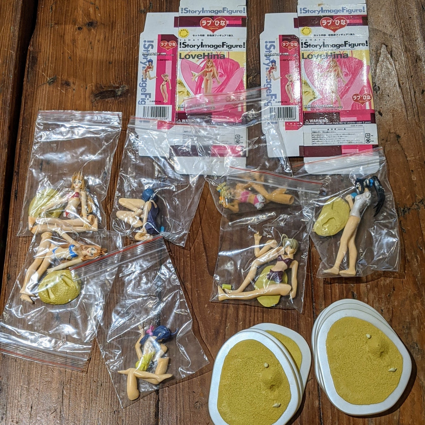 Yamato SIF Story Image Figure Love Hina Series 2 6+1 7 Trading Collection Figure Set Used