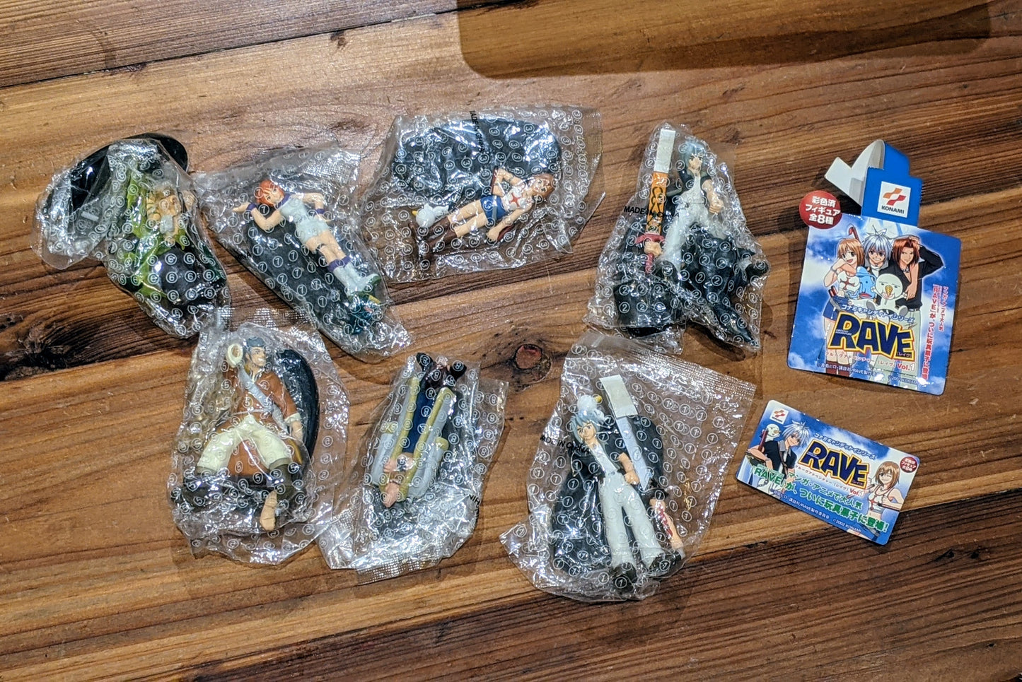 Konami Mashima Hiro Rave Gashapon 7 Collection Figure Set
