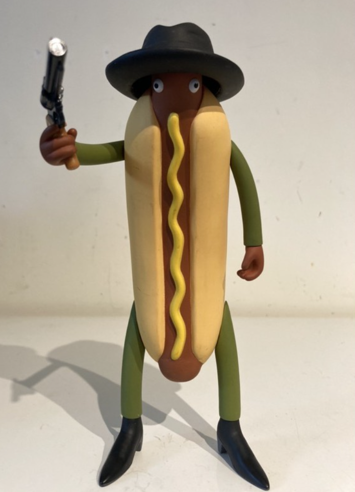 Amos Toys 2005 Will Sweeney Helmut The Hot Dog Man 5" Vinyl Figure