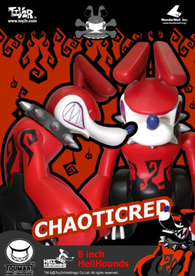 Toy2R 2005 Touma Hell Hound Chaotic Red ver 8" Vinyl Figure
