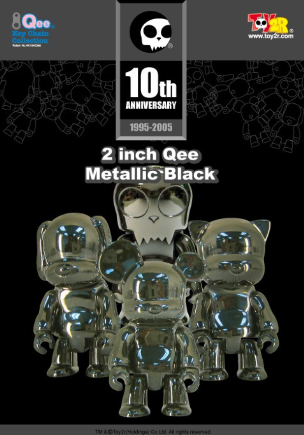 Toy2R Qee 10th Anniversary Metallics Black 2