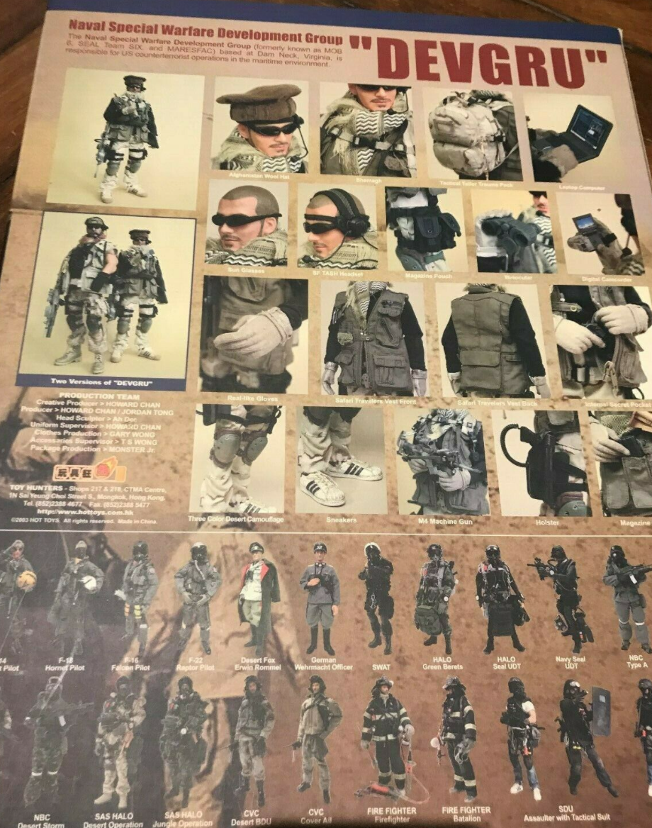 Hot Toys 1/6 12" Naval Special Warfare Development Group DEVGRU G.I. Joe 2003 Exclusive Edition Action Figure