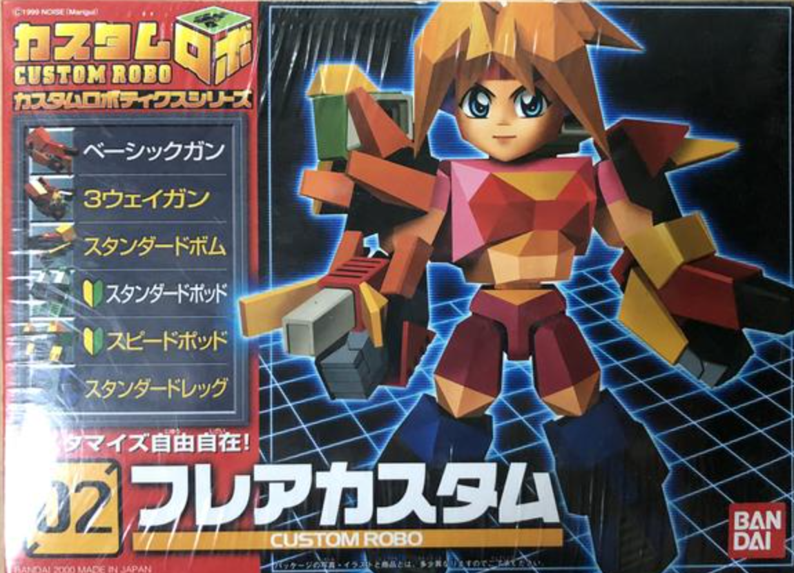 Bandai Custom Robo 02 Robot Plastic Model Kit Figure